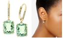 EFFY Collection EFFY&reg; Green Quartz (8-1/3 ct. t.w.) & Diamond Accent Drop Earrings in 14k Gold
